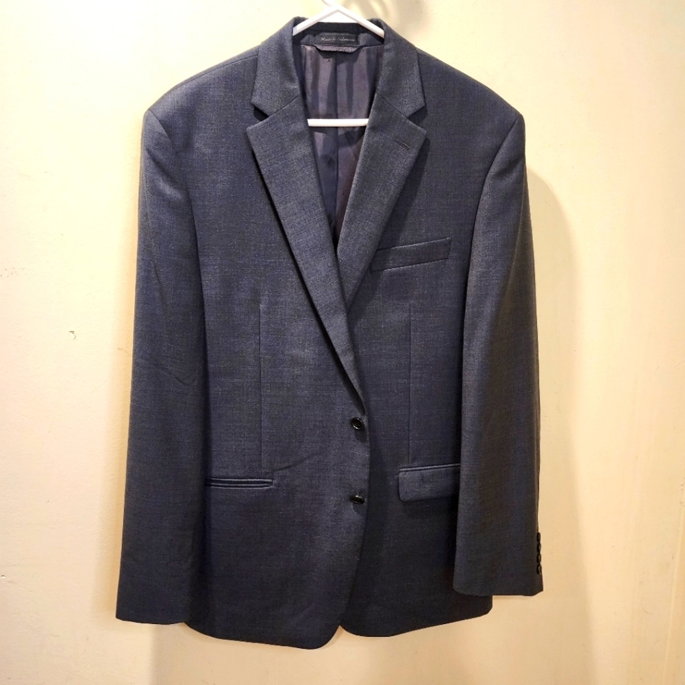LAUREN RALPH LAUREN Sophisticated Gray Single Breasted Blazer for Men 42L